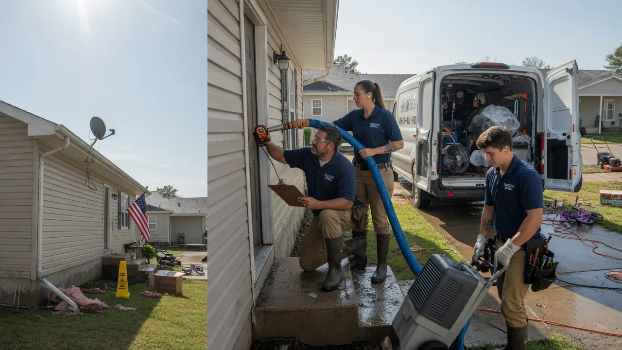 Ceiling Water Damage Restoration in New Richmond, WI near me